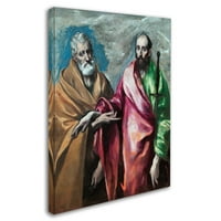 Védjegy Szépművészet „Szent Péter és Szent Pál” vászonművészet, El Greco