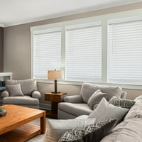 Chicology Fau Wood Blinds ablakárnyalatok ablakkezelések fehér, 31.5 W 48 H