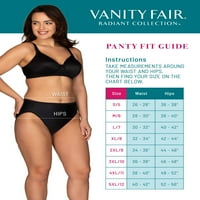 Vanity Fair Radiant Collection női alsó rész rövid bugyi, csomag, méret S-3XL