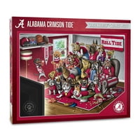 Alabama Crimson Tide fajtatiszta rajongók egy igazi körömbiter 'puzzle 15 x20