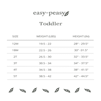 Easy-Peasy kisgyermek Unise Organic rövid ujjú felső és nadrág pizsama szett, 2 darab, méretek 12m-5T