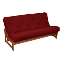 Sorra Home Reversible Tufted futon matrac, teljes méret - Suede Red