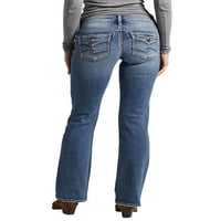 Silver Jeans Co. női Britt Low Rise Slim Bootcut farmer, derékméret 24-36