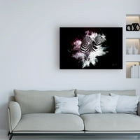 Védjegy Képzőművészet 'Wild Bestresion Collection - The Zebras' Canvas Art készítette: Philippe Hugonnard