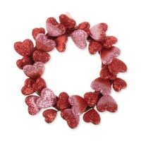 A Valentin -napi rózsaszín és a vörös ombre habszívó koszorújának megünneplésének módja, 18