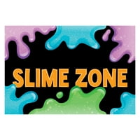 Személyre szabott Planet Kids Slime Zone Deakormat egyéni névvel, színes téglalap alakú 1 8 ”vastag nem csúszás szőnyegre a konyhai