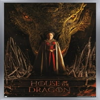 House of the Dragon-Rhaenyra Sárkány fej egy lap fal poszter, 22.375 34 keretes