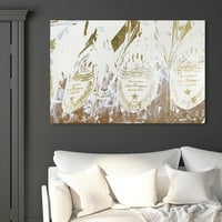 Wynwood Studio italok és szeszes italok Wall Art vászon nyomatok 'Champagne Showers' Home Décor, 45 30