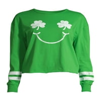 A juniorok Shamrock Smile Hosszú ujjú pólójának megünneplésének módja