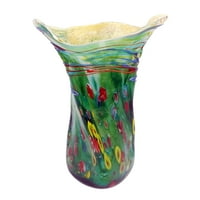 Dale Tiffany 18 Többszínű üveg kerek váza