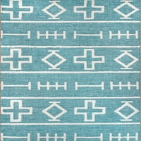 Nuloom anneVoie etnikai szimbólumok Beltéri kültéri szőnyeg, 7 '10 11' 2