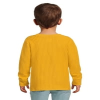 Garanimals kisgyermek fiú hosszú ujjú gofri kötött póló, méretek 12m-5t