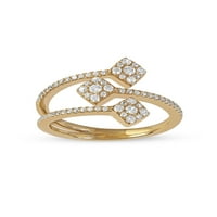 Imperial 10K sárga arany 1 2ct tdw gyémánt női divatgyűrű