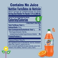 Fanta nulla cukor narancs gyümölcs szóda pop, liter palack
