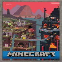 Minecraft-Kocka Fal Poszter, 22.375 34