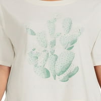 Grayson Social Női és női plusz méretű kaktusz alvás póló és rövidnadrág, 2 darab