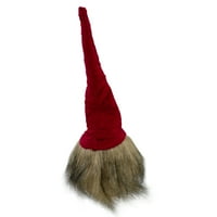 Northlight 11 Piros - fehér karácsonyi gnóm hosszú szakállal