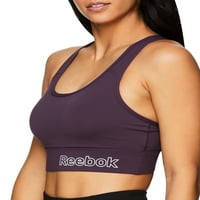 Reebok női alapvető sport melltartó hátsó zsebével és cserélhető csészékkel, méretek xs-xxxl