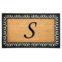 Gabriel Monogram Doormat, 18 30