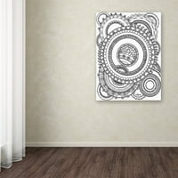 Védjegy Szépművészet Circles 1 Canvas Art készítette: KcdoodLeart