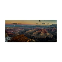 Vladimir Kostk védjegye Képzőművészet 'Grand Canyon Sunset' Canvas művészete alatt