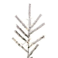 Vickerman 4.5 '34 pelyhesített Pisztoly fenyő mesterséges előre megvilágított karácsonyfa, meleg fehér LED-es lámpák
