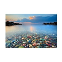 Patrick Zephyr 'Colored Rocks' Canvas Art