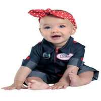 Lányok újszülött Rosie a Riveter gyermek jelmez