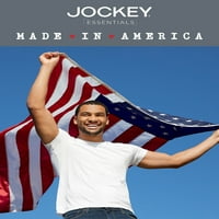 Jockey Essentials® Made In America® pamut rövid ujjú legénység nyak póló 2 csomag, 6812