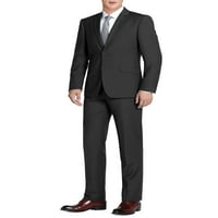 Férfi vékony illeszkedés 2 darabos öltöny egy mellű gomb Blazer dzseki és lapos nadrág öltöny a férfiak számára
