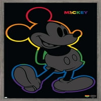 Disney Mickey Egér-Szivárvány Vázlat Fali Poszter, 22.375 34 Keretes