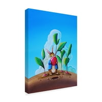 Védjegy képzőművészet 'Peter Rabbit 4' vászon művészet Cindy Thornton