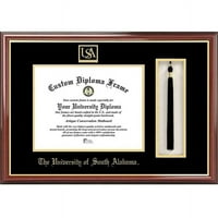 Dél -Alabama Egyetem 8.5 11 Tassel BO és diploma keret