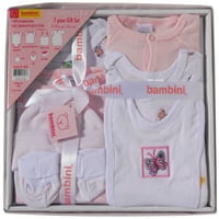 Bambini Rózsaszín Újszülött Zuhany Layette Ajándék Bo Szett