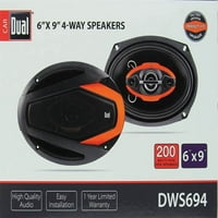 Dual DWS 200W 6 9 4-utas hangszórók