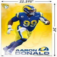 Los Angeles Rams-Aaron Donald Fal Poszter, 22.375 34