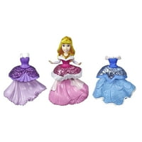 Disney hercegnő Aurora gyűjthető baba csillogó, egyszemélyes ruhákkal