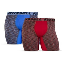 Russell Men's FreshForce Long Leb Boxer rövidnadrág, Pack, Méret S-2XL