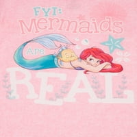 Disney Little Mermaid Girls Exkluzív Hosszú hüvely 2 darabos méretű 4-12