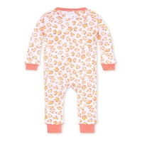 Burt's Bees Baby Organic Baby Baby Fit pamut Egy alvó lábú pizsamák