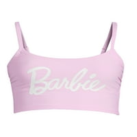 Barbie Women's Scoop Neck Midkini Swim Top, Méretek XS-XXL