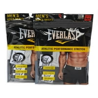 Az Everlast Men's Boxer rövidnadrág teljesítménye lélegző fehérnemű férfiak számára, 6 csomag