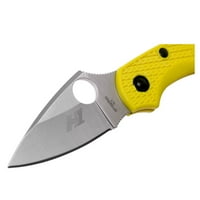 Spyderco Dragonfly könnyű só kés 2,25 H - acél penge és nagy szilárdságú sárga FRN fogantyú-PlainEdge-C28PYL2