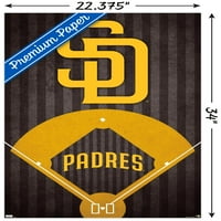 San Diego Padres-Logó Fali Poszter, 22.375 34