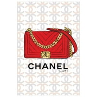 Glam divat pénztárca táska - 20 x30 vászon