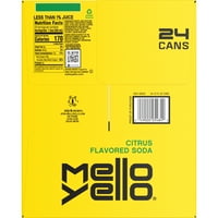 Mello Yello Citrus szóda pop, fl oz, kannák