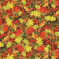 David textil pamut 44 Őszi levelek és bogyók szövet, udvaronként