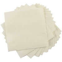 Papír ömlesztett közepes Ebéd szalvéta, 6, 5x6, 5, 480 doboz, elefántcsont