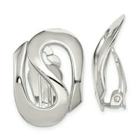 Primal ezüst sterling ezüst klip-fülbevalók