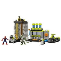 Mega Bloks csodálatos Spider-Man szennyvíztisztító laboratóriumi csapda szett 91348